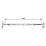 Трос ручника, стояночного тормоза BOSCH 5T4CM9Z 1987482637 Renault Clio 4 (BH, KH) 2012 – 2019 BC263 7