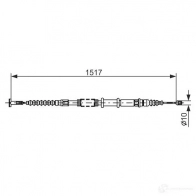 Трос ручника, стояночного тормоза BOSCH 353558 1ZM5F BC 278 1987477382