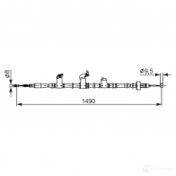 Трос ручника, стояночного тормоза BOSCH 1437241238 GD37 C3L 1987482844 - Изображение 2