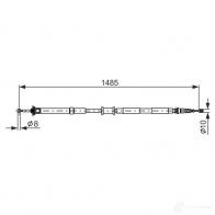 Трос ручника, стояночного тормоза BOSCH 1987477971 Fiat Panda (169) 2 Хэтчбек 1.3 JTD Multijet 4x4 (169AxG1A. 169AxG2A) 75 л.с. 2010 – 2013 GCMY3L B C805