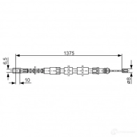 Трос ручника, стояночного тормоза BOSCH 1987482216 IT6D0 355283 BC11 09