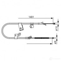 Трос ручника, стояночного тормоза BOSCH 1987477919 BC6 99 Toyota Yaris (XP10) 1 1999 – 2005 D4QV802