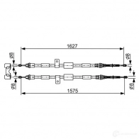 Трос ручника, стояночного тормоза BOSCH 1987477301 TGJDZ BC 212 Ford Fiesta 4 (DX, JA, JB) Хэтчбек 1.4 i 16V 90 л.с. 1996 – 2002