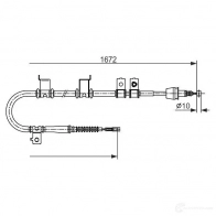 Трос ручника, стояночного тормоза BOSCH UGXAG6D BC271 3 Hyundai Elantra (HD) 4 2005 – 2010 1987482713