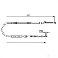 Трос ручника, стояночного тормоза BOSCH P9MZP 1987477998 Toyota Starlet (P90) 5 1996 – 1999 B C832