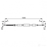 Трос ручника, стояночного тормоза BOSCH Peugeot 306 1 (7X, N3, N5) 1993 – 2003 1987477079 BC06 8 E45CU0E