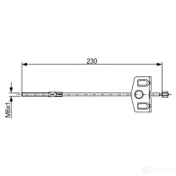 Трос ручника, стояночного тормоза BOSCH 1987482629 BC26 29 JW6YCK Nissan Juke (F15) 1 Кроссовер 1.6 DIG T 4x4 190 л.с. 2010 – 2025