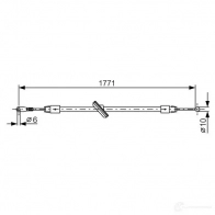 Трос ручника, стояночного тормоза BOSCH BC92 4 3IBDT Mercedes Sprinter (906) 2 Автобус 2.1 (5T) 515 CDI 150 л.с. 2011 – 2024 1987482030