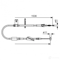 Трос ручника, стояночного тормоза BOSCH 87IJTP3 355207 1987482137 BC10 31