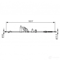 Трос ручника, стояночного тормоза BOSCH 355477 1987482441 43EPP05 BC244 1