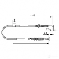 Трос ручника, стояночного тормоза BOSCH B C950 1987482056 147JE9 Mazda