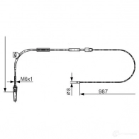 Трос ручника, стояночного тормоза BOSCH Mercedes A-Class B C796 1987477962 CRB1Z