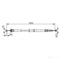 Трос ручника, стояночного тормоза BOSCH BC5 80 RQHK8D 1987477722 Fiat Punto (188) 2 1999 – 2010