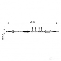 Трос ручника, стояночного тормоза BOSCH 355603 1987482596 BC259 6 9BJCE39