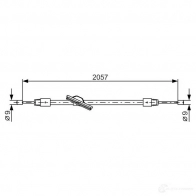 Трос ручника, стояночного тормоза BOSCH 36CT6Z BC 1215 1987482331 Mercedes C-Class (S204) 3 Универсал 2.1 C 200 CDI (2001) 136 л.с. 2010 – 2014