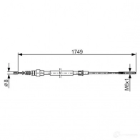 Трос ручника, стояночного тормоза BOSCH ARISF B C225 353518 1987477321