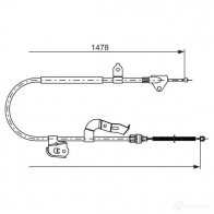 Трос ручника, стояночного тормоза