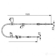 Трос ручника, стояночного тормоза BOSCH B C1131 1987482247 4K5XLS 355313