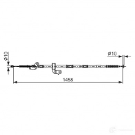 Трос ручника, стояночного тормоза BOSCH Toyota RAV4 1987482904 E7E 4N