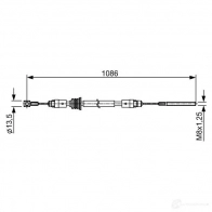 Трос ручника, стояночного тормоза BOSCH 6123YW BC254 7 355556 1987482547