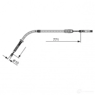 Трос ручника, стояночного тормоза BOSCH B C2658 BJXAK 355650 1987482658 - Изображение 5