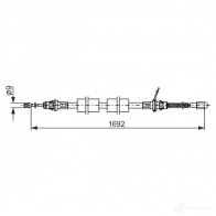 Трос ручника, стояночного тормоза BOSCH 1437241196 1987482925 4OZZ5X A