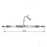 Трос ручника, стояночного тормоза BOSCH BC277 8 1987482778 1193509508 S5CY2 - Изображение 5