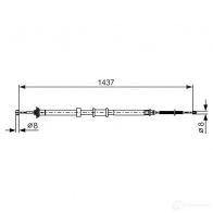 Трос ручника, стояночного тормоза BOSCH 1987482391 Fiat Panda 4047025071130 HLI UJBJ