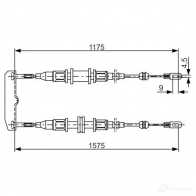 Трос ручника, стояночного тормоза BOSCH LWHC85 Opel Astra (F) 1 1991 – 1998 BC 620 1987477766