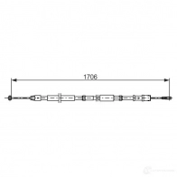 Трос ручника, стояночного тормоза BOSCH OYC9O72 1193509487 1987482751 BC27 51 - Изображение 6
