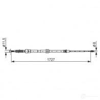 Трос ручника, стояночного тормоза BOSCH ESLD JEK Volkswagen Caddy 1987482872