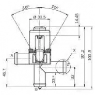 Клапан охлаждающей жидкости, кран печки BOSCH RT5IL3 3 1147412282 1438675646 - Изображение 2