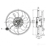 Мотор вентилятора радиатора BOSCH GPB 12V 305 W HLUSF f006km0611 1193522664 - Изображение 6