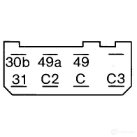 Реле поворотников, поворотов BOSCH L 1FA8GF 0335215163 324375 3165142178721 - Изображение 2