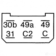 Реле поворотников, поворотов BOSCH 6008616 0335215114 BVD VCL 3165142323022