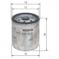 Топливный фильтр BOSCH 349463 DN 300 1457434300 N 4300 - Изображение 2