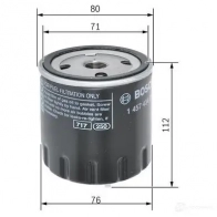 Топливный фильтр BOSCH 1457434291 VJ2RGX N 4291 349458 - Изображение 2