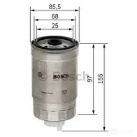 Топливный фильтр BOSCH f026402048 N 2048 AZBF4Z 370351 - Изображение 4
