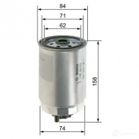 Топливный фильтр BOSCH 349514 QK0FK4 1457434510 N 4510 - Изображение 5