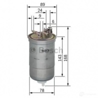 Топливный фильтр BOSCH 0450906274 329055 N 6274 2JGJY - Изображение 5