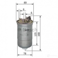 Топливный фильтр BOSCH 329053 0450906261 F026402884 N 6261 - Изображение 3