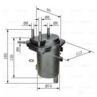 Топливный фильтр BOSCH N 7008 329105 0450907008 15B2PR - Изображение 4