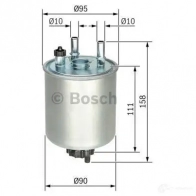 Топливный фильтр BOSCH f026402082 370377 N2 082 I6JGIZF - Изображение 4