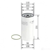 Топливный фильтр BOSCH N 2038 370343 UY6TT3C f026402038 - Изображение 4