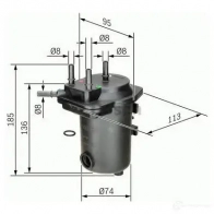 Топливный фильтр BOSCH SCQ43 0450907009 N 7009 329106 - Изображение 4