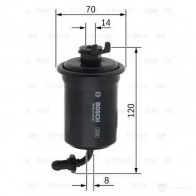 Топливный фильтр BOSCH F 3757 4K0EF f026403757 370503 - Изображение 3