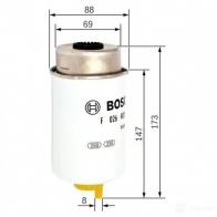 Топливный фильтр BOSCH 370383 f026402088 N20 88 U13XB - Изображение 3