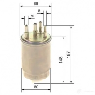 Топливный фильтр BOSCH 0SIAI 3 1437240731 f026402244 - Изображение 3