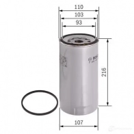 Топливный фильтр BOSCH KJEL51 370424 f026402138 N 2138 - Изображение 5