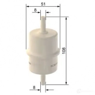 Топливный фильтр BOSCH V4H4 U 1437240761 f026402351 - Изображение 6